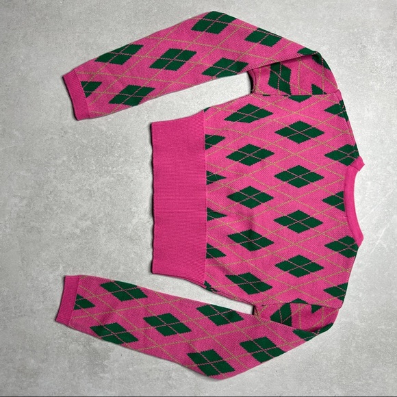 NEW! Storets Loretta Highteen Argyle Cardigan - Picture 11 of 12